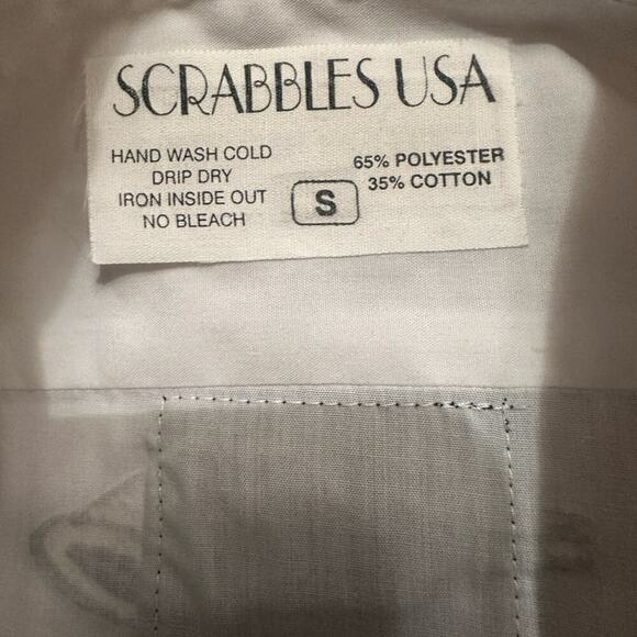 SCRAMBLE USA Unique Movie Theater Shirt. Black & White Studs on collar/shoulder - Picture 6 of 10